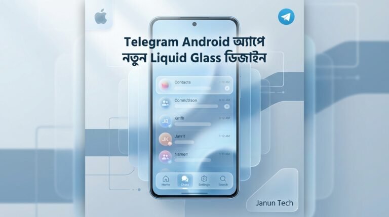 Telegram Android অ্যাপে বড় ডিজাইন পরিবর্তন: Liquid Glass লুকের পূর্ণ বাস্তবায়ন